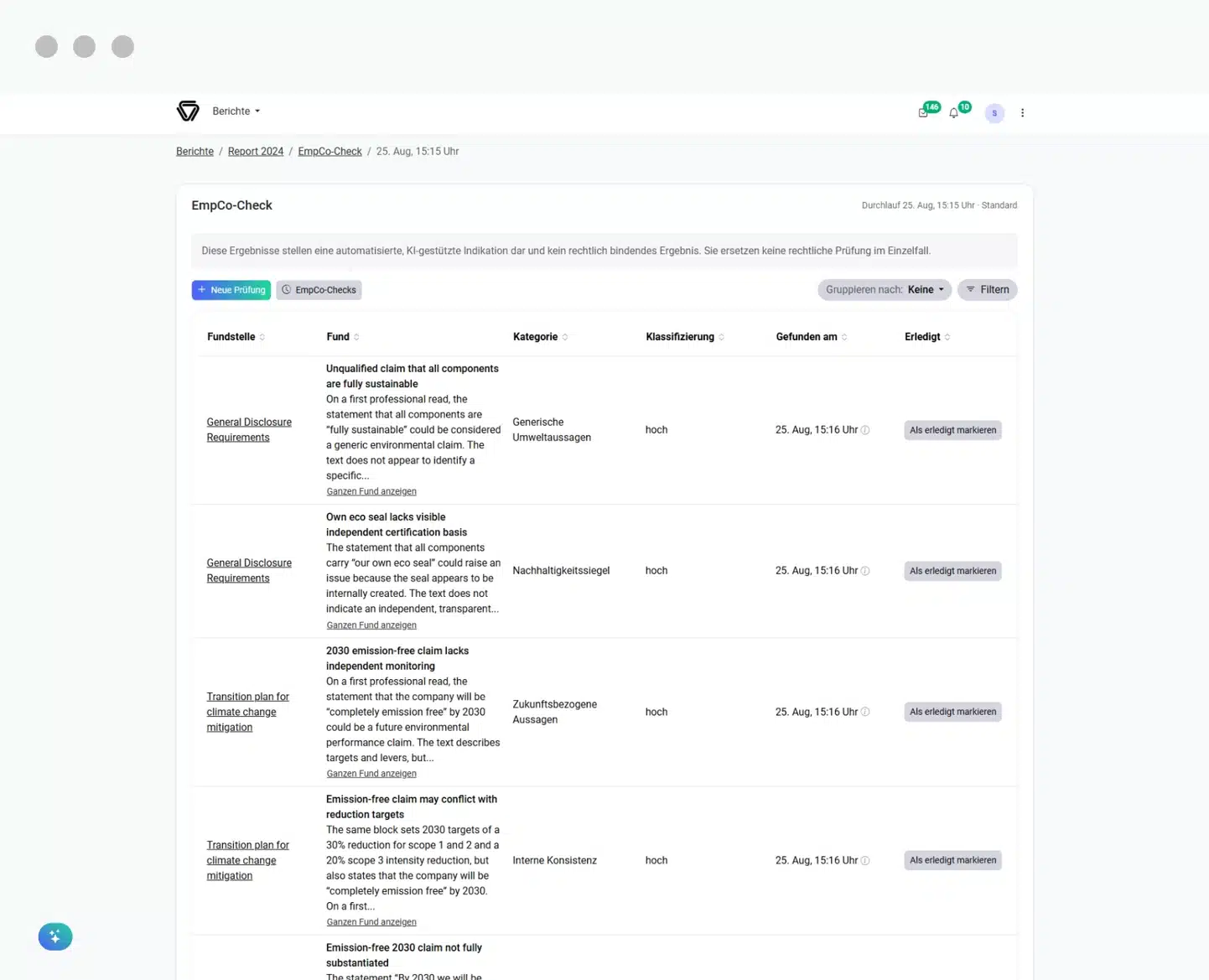 consust disclosure management software empco check